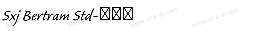 Sxj Bertram Std字体转换
